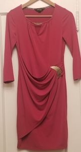 Thalia Sodi, Draped Hardware Keyhole Dress